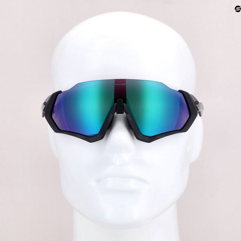 Occhiali da sole Oakley Flight Jacket acciaio opaco/prizm road jade 7