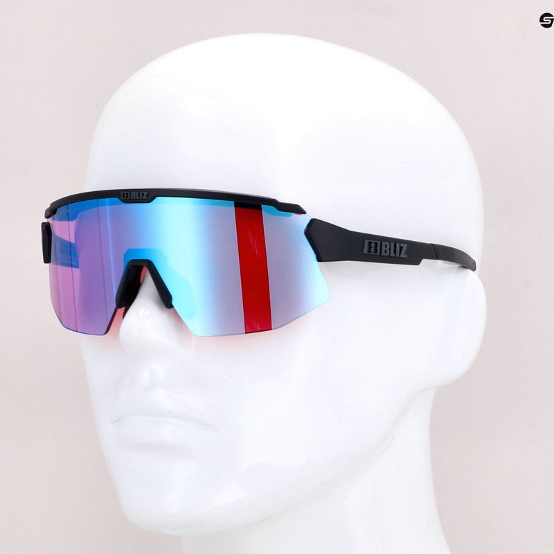 Occhiali da sole Bliz Breeze Nano Optics Nordic Light nero opaco/begonia/blu viola multi 12