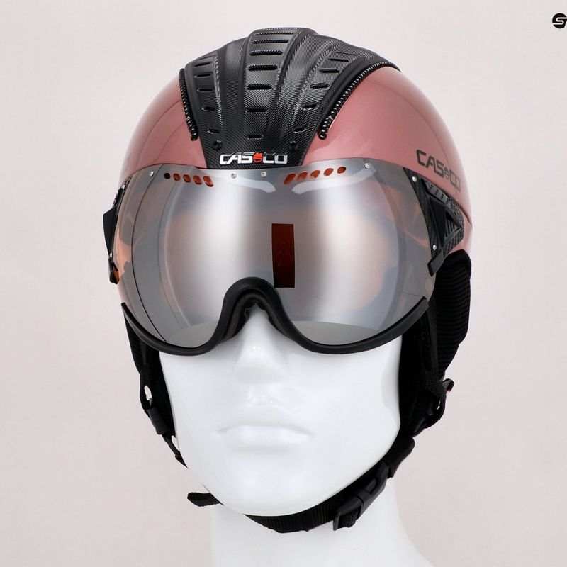 CASCO casco da sci SP-2 Carbonic Visor nero/rosa 10