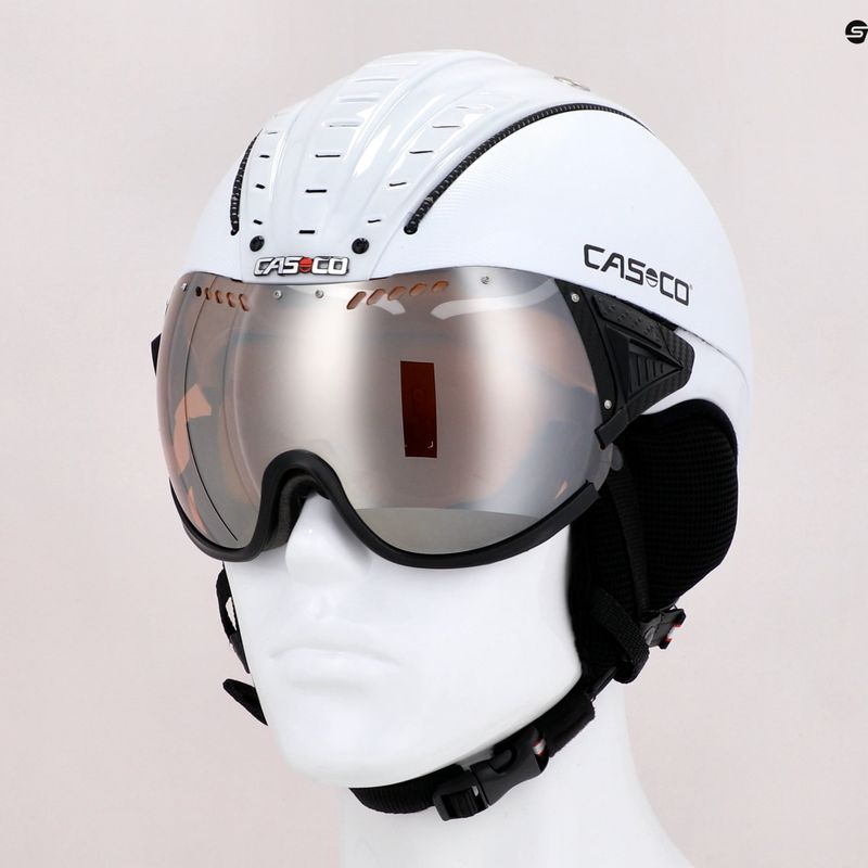 CASCO casco da sci SP-2 Carbonic Visor bianco 11