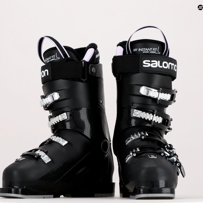 Scarponi da sci da donna Salomon Select 80W nero/lavanda/belluga 9