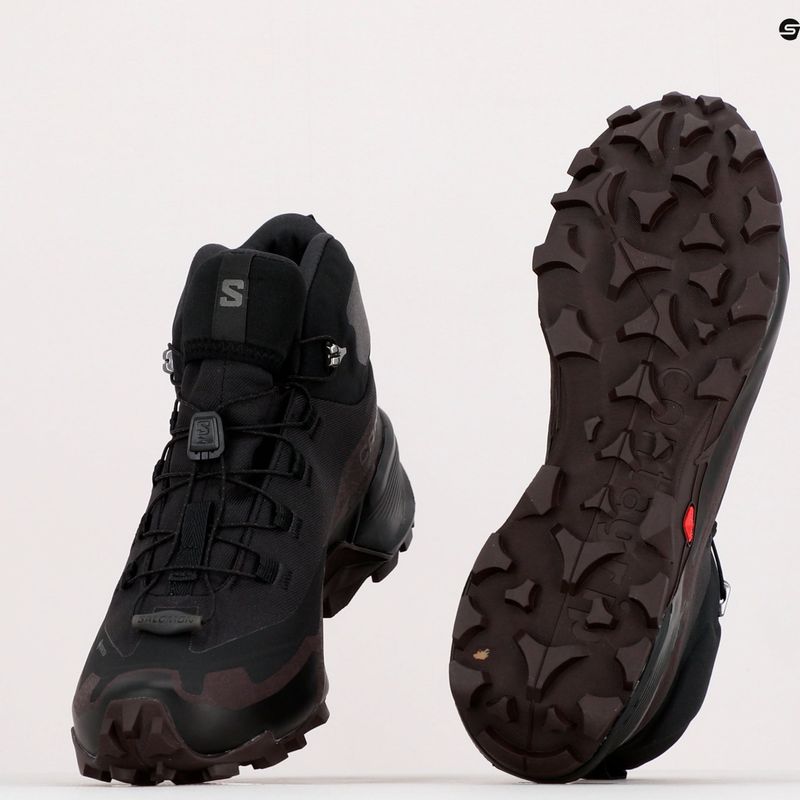 Scarpe da trekking da donna Salomon Cross Hike MID GTX 2 nero/cioccolato prugna/nero 20