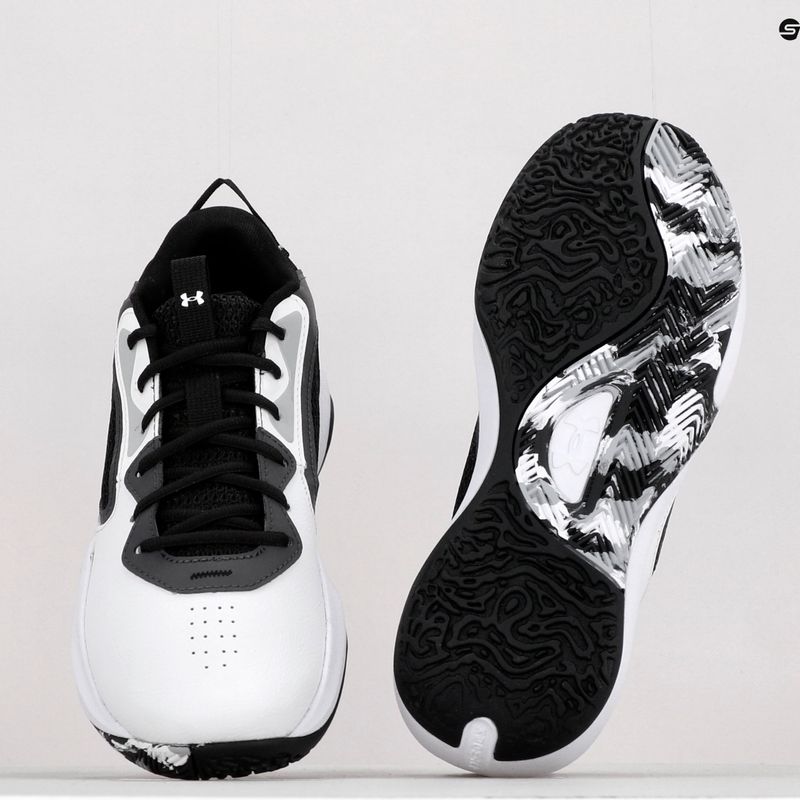 Under Armour Lockdown 6 scarpe da basket da uomo bianco/grigio/nero 12