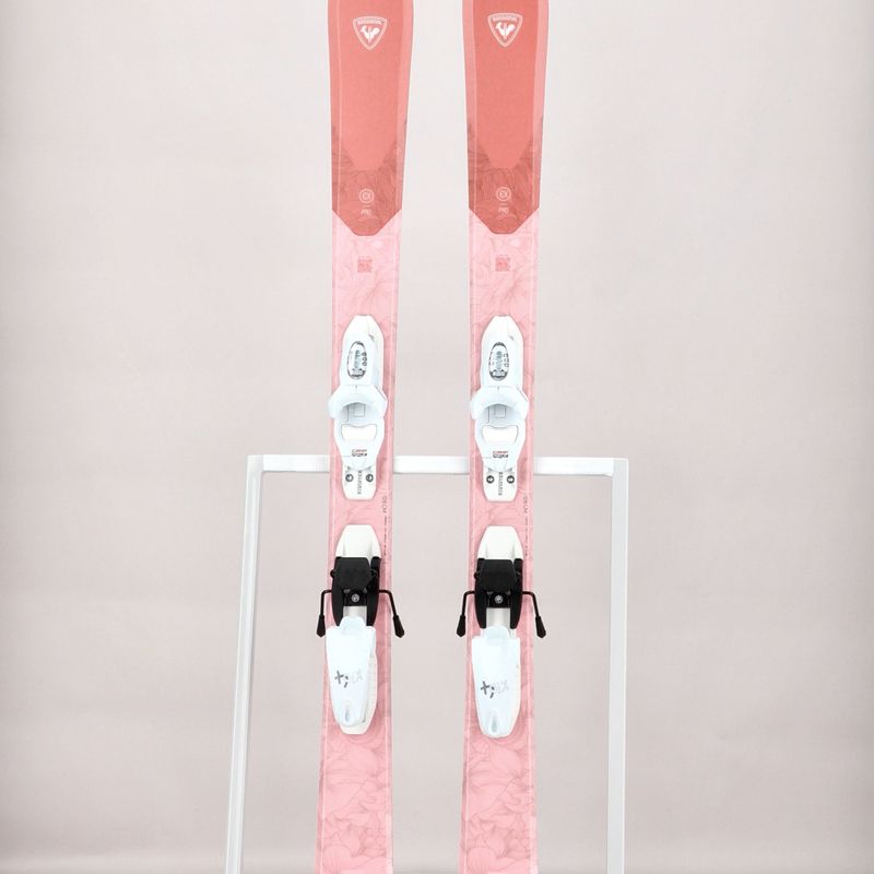 Sci da discesa per bambini Rossignol Experience W Pro + attacchi Kid4 rosa 11