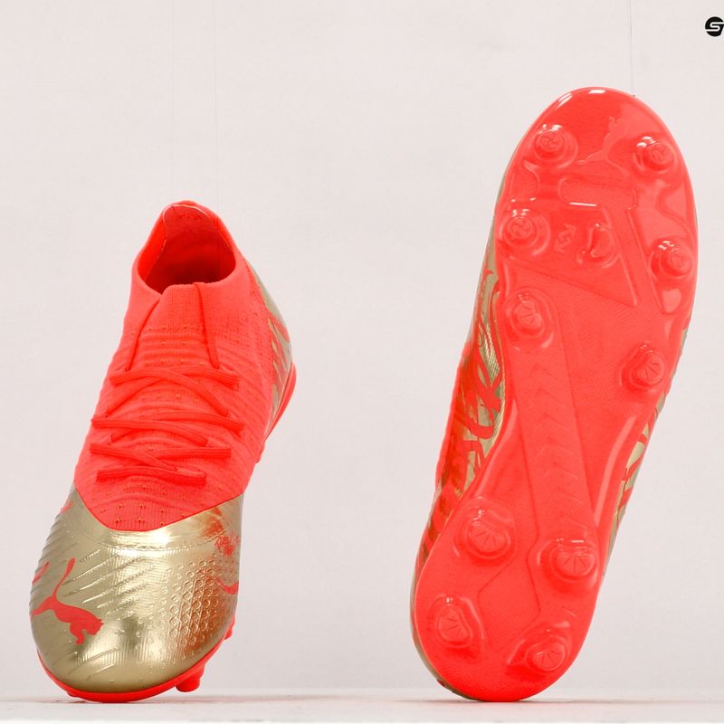 Scarpe da calcio da uomo PUMA Future Z 2.4 Neymar Jr. FG/AG corallo infuocato/oro 13