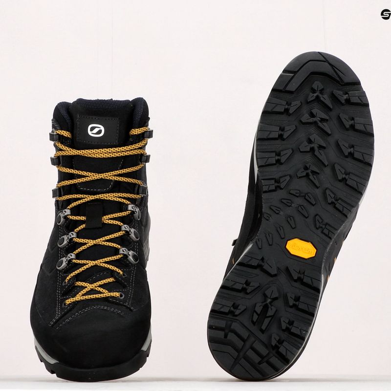 Scarponi da trekking da uomo SCARPA Mescalito TRK GTX antracite scuro/senape 11