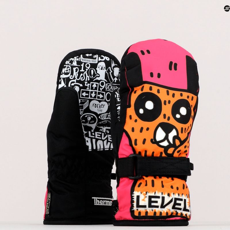 Guanto da sci per bambini Level Junior Mitt 2022 in legno 12