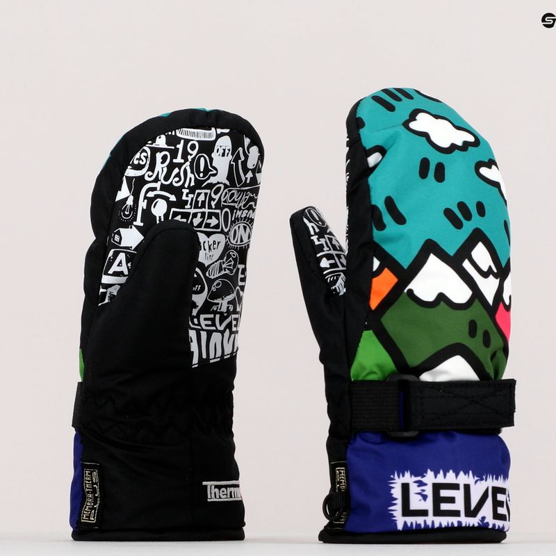 Guanto da sci Level Junior Mitt viola per bambini 11