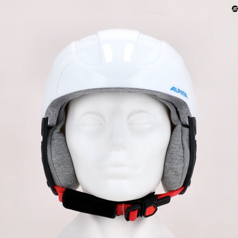 Casco da sci Alpina Carat per bambini bianco/rosso/blu 9