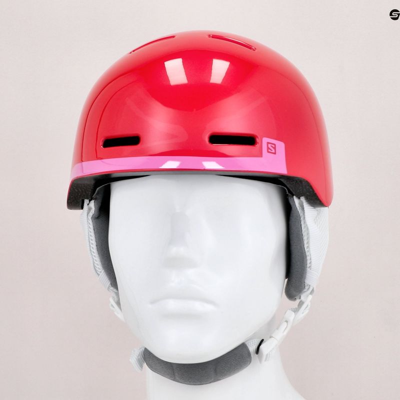 Casco da sci per bambini Salomon Grom rosa lucido 9