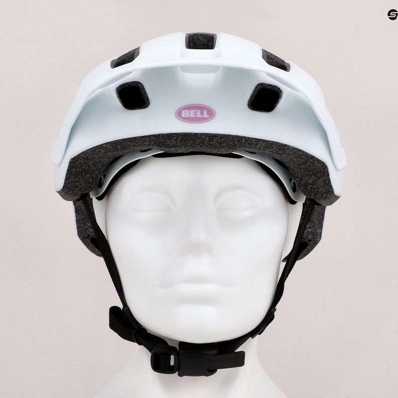 Casco da bici per bambini Bell Nomad Jr bianco opaco viola 9