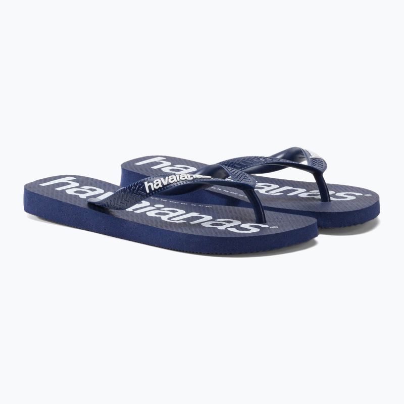 Infradito Havaianas Top Logomania blu navy 5