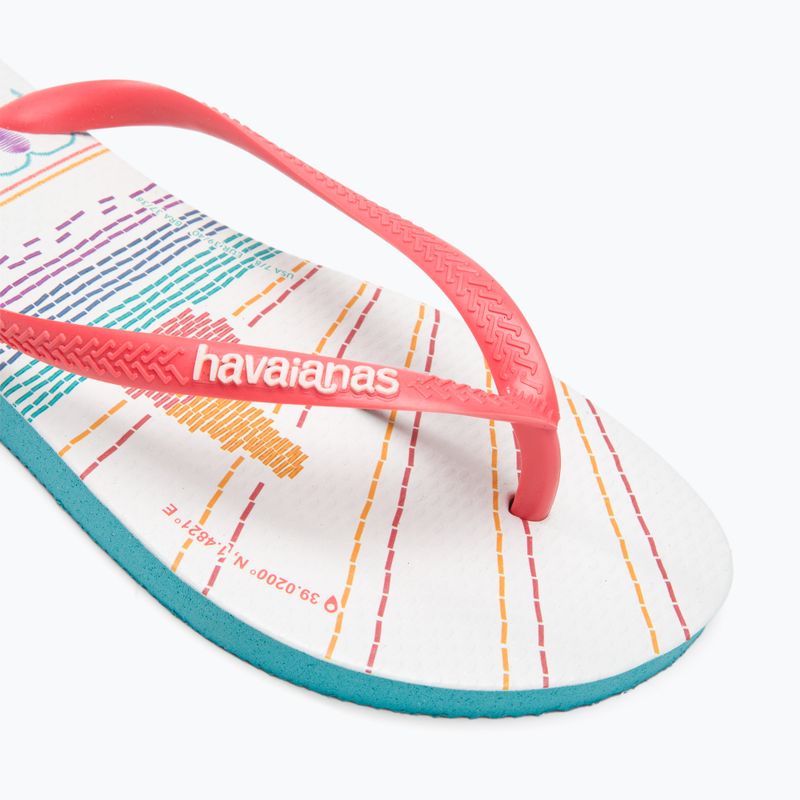 Infradito Havaianas Slim Local Soul Ibiza donna rosso/blu/arancio 7