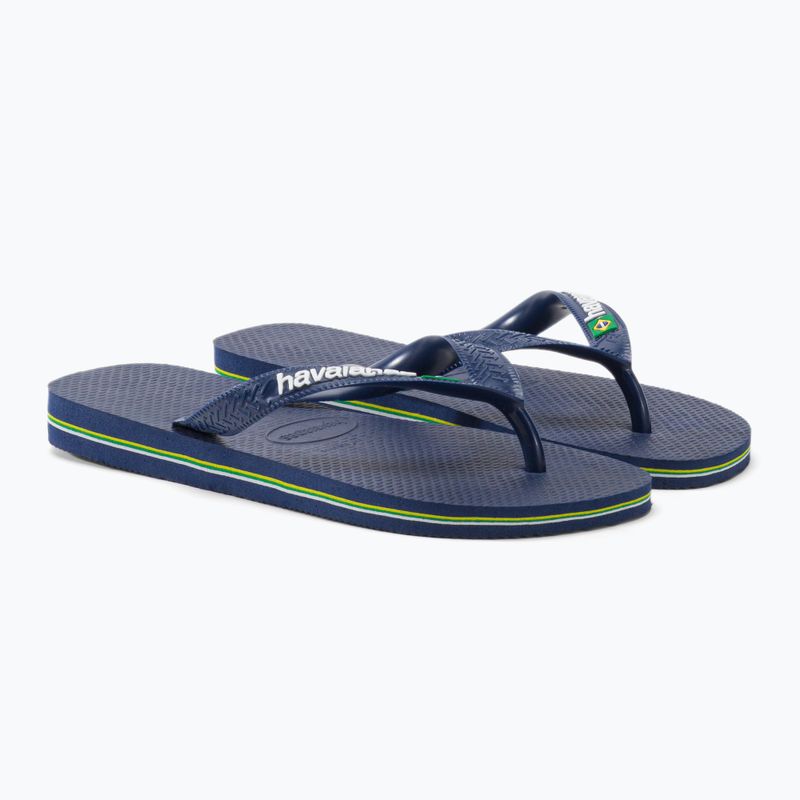 Infradito Havaianas Brasil Logo blu navy 5