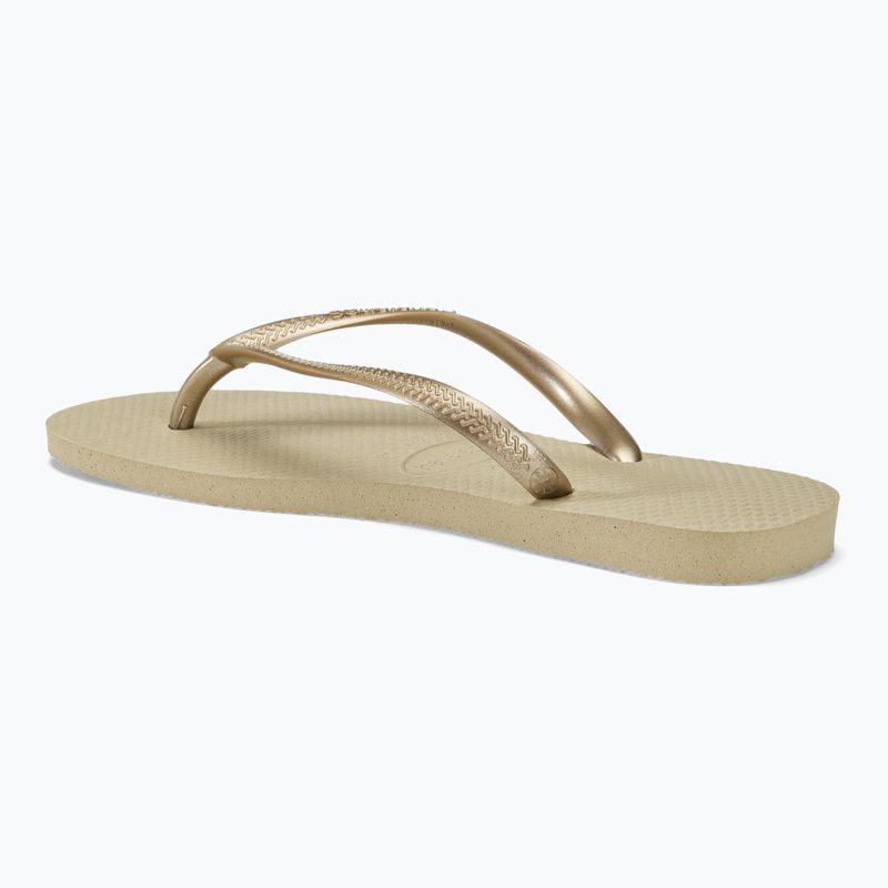 Infradito da donna Havaianas Slim sand grey / light golden 3