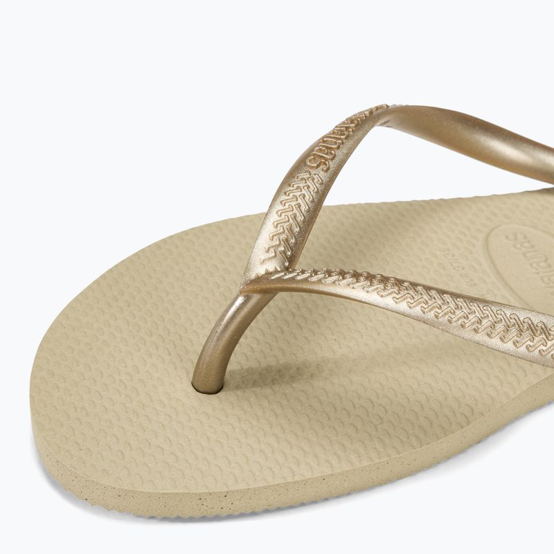 Infradito da donna Havaianas Slim sand grey / light golden 7