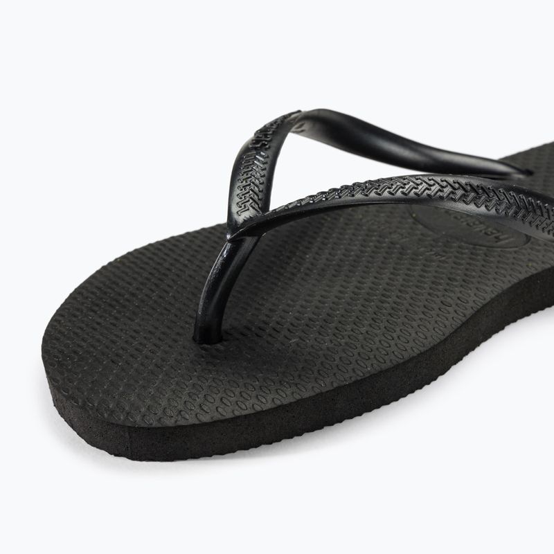 Infradito Havaianas Slim nero da donna 8