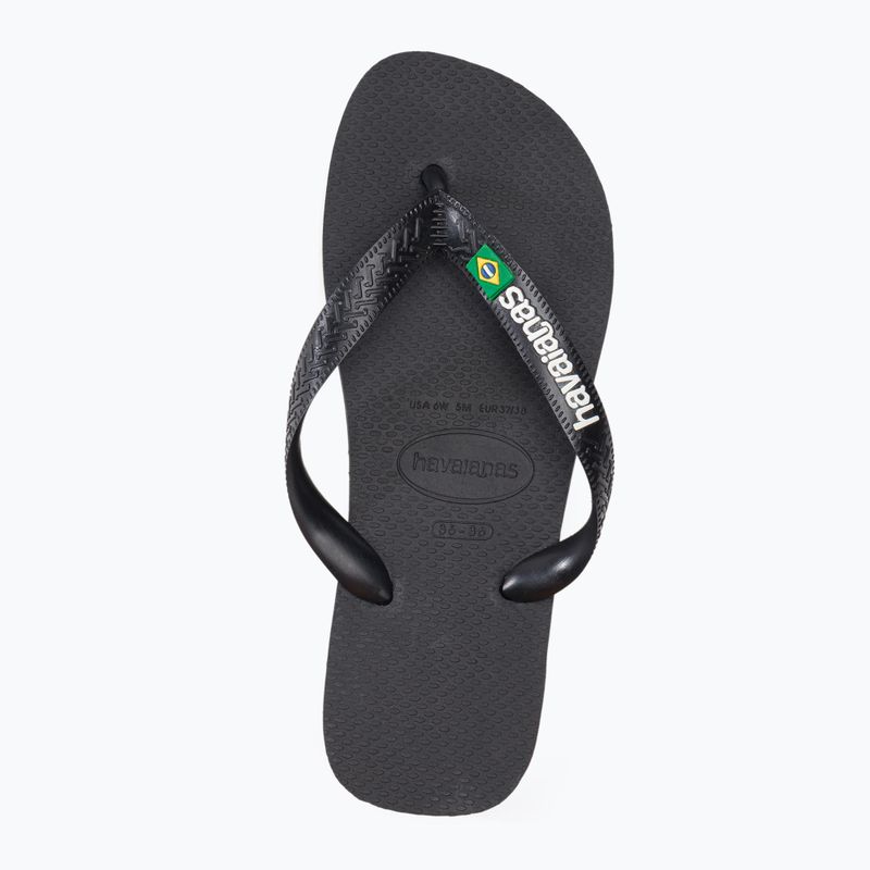 Infradito Havaianas Brasil Logo nero/nero 6