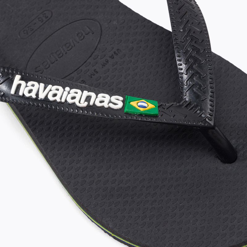 Infradito Havaianas Brasil Logo nero/nero 7