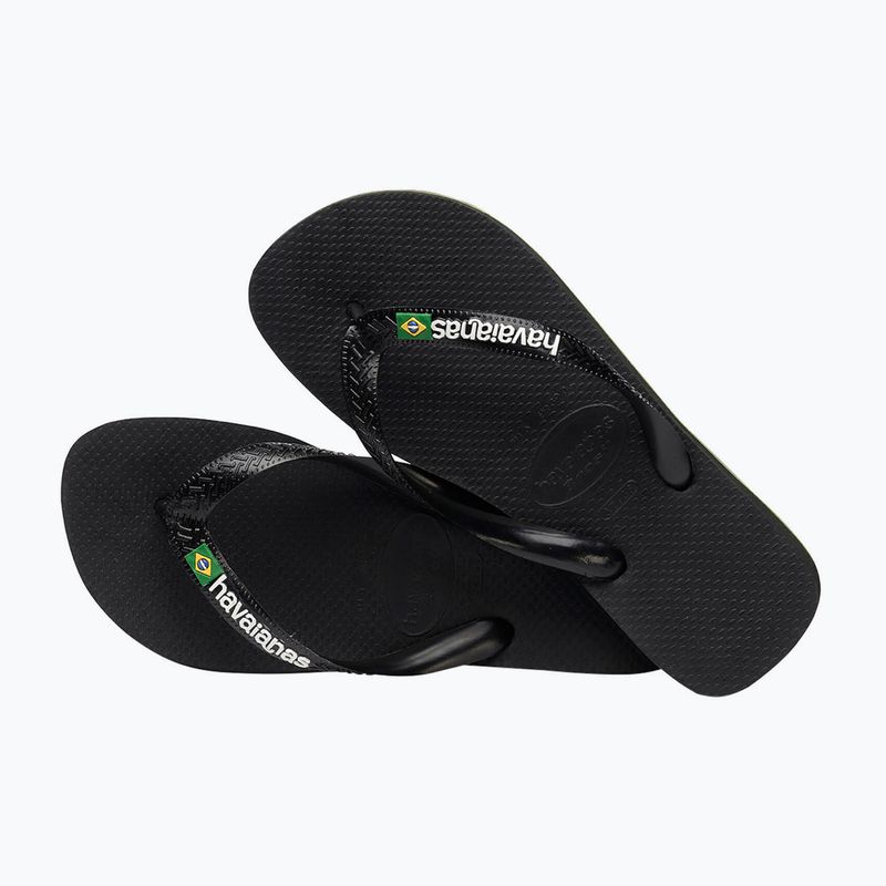 Infradito Havaianas Brasil Logo nero/nero 11