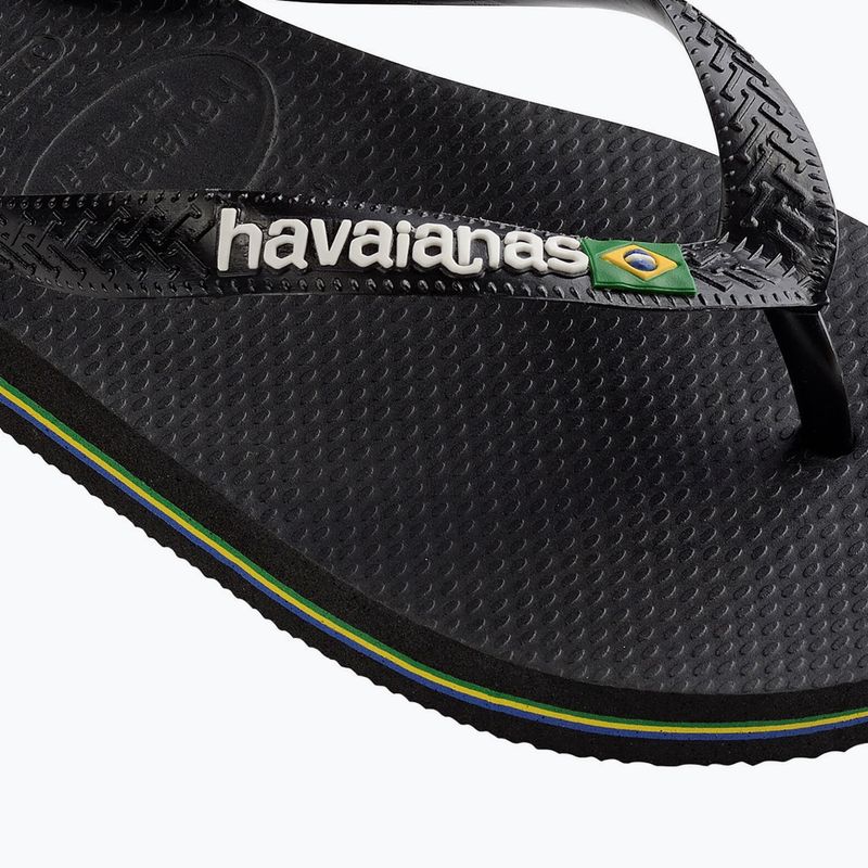 Infradito Havaianas Brasil Logo nero/nero 12