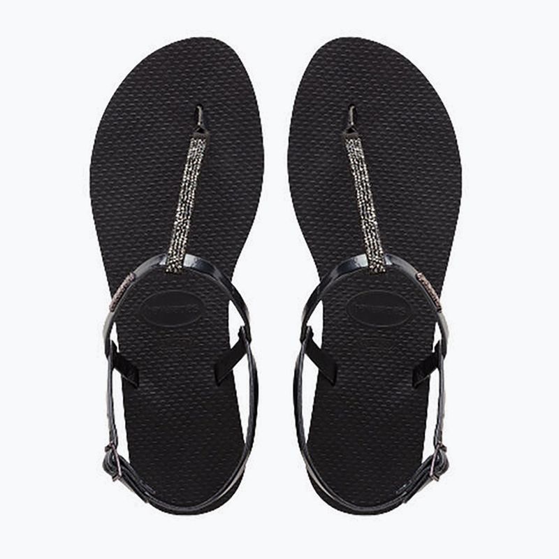 Sandali Havaianas You Riviera da donna in cristallo nero 12