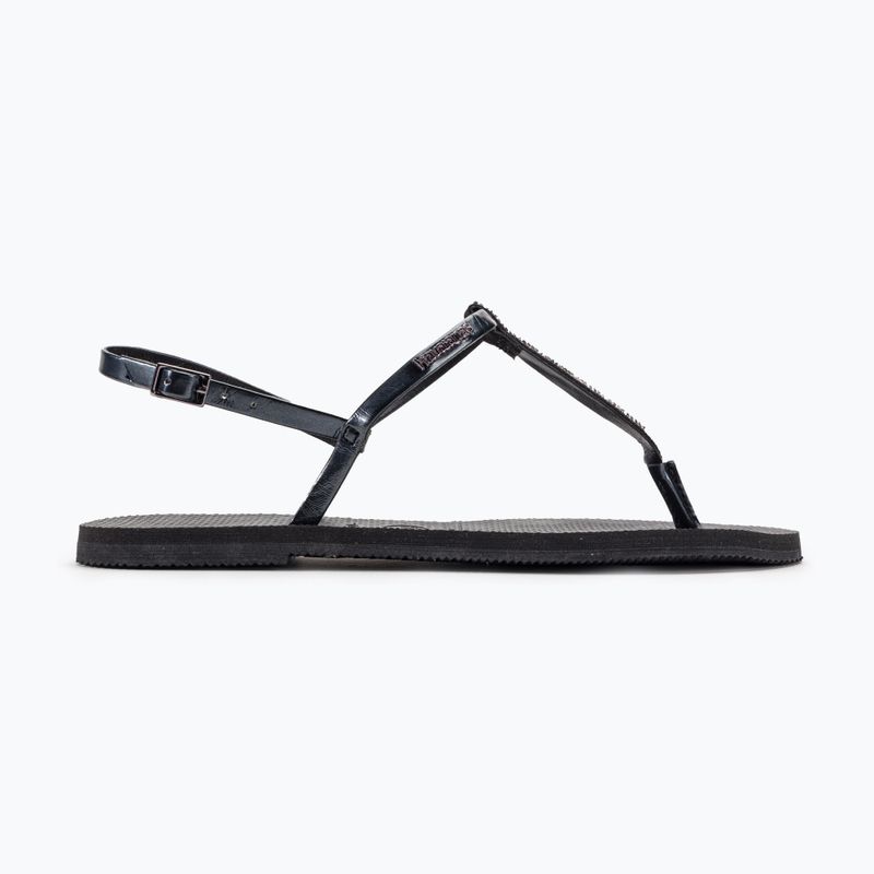 Sandali Havaianas You Riviera da donna in cristallo nero 2