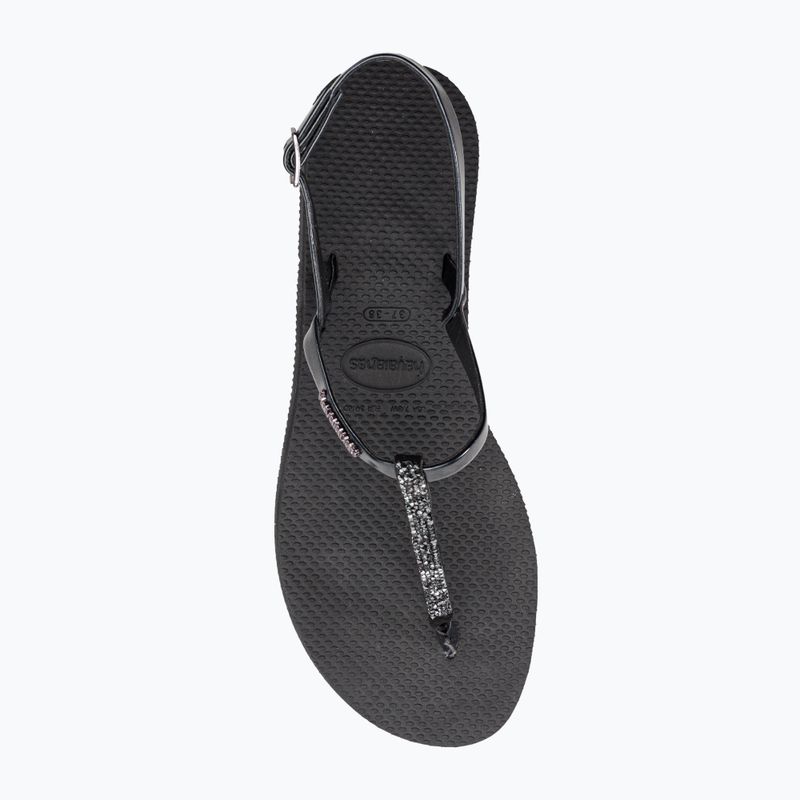 Sandali Havaianas You Riviera da donna in cristallo nero 6