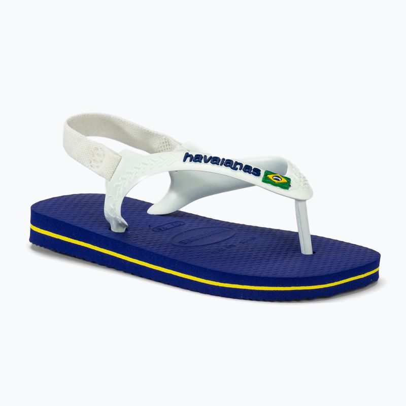 Havaianas Baby Brasil Logo II sandali per bambini blu marino