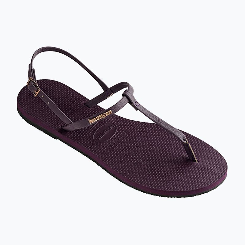 Sandali Havaianas You Riviera donna viola/nero/oro 10