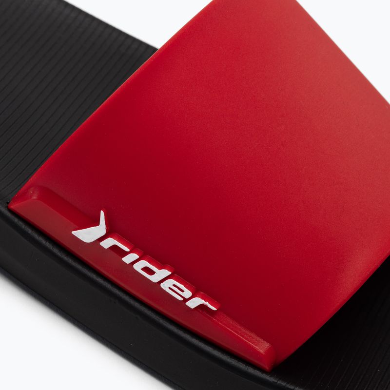 RIDER Speed Slide Ad nero/rosso infradito da uomo 7