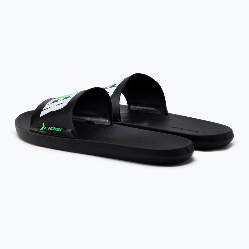 Infradito RIDER Speed Graphics nero/bianco/verde da uomo 3