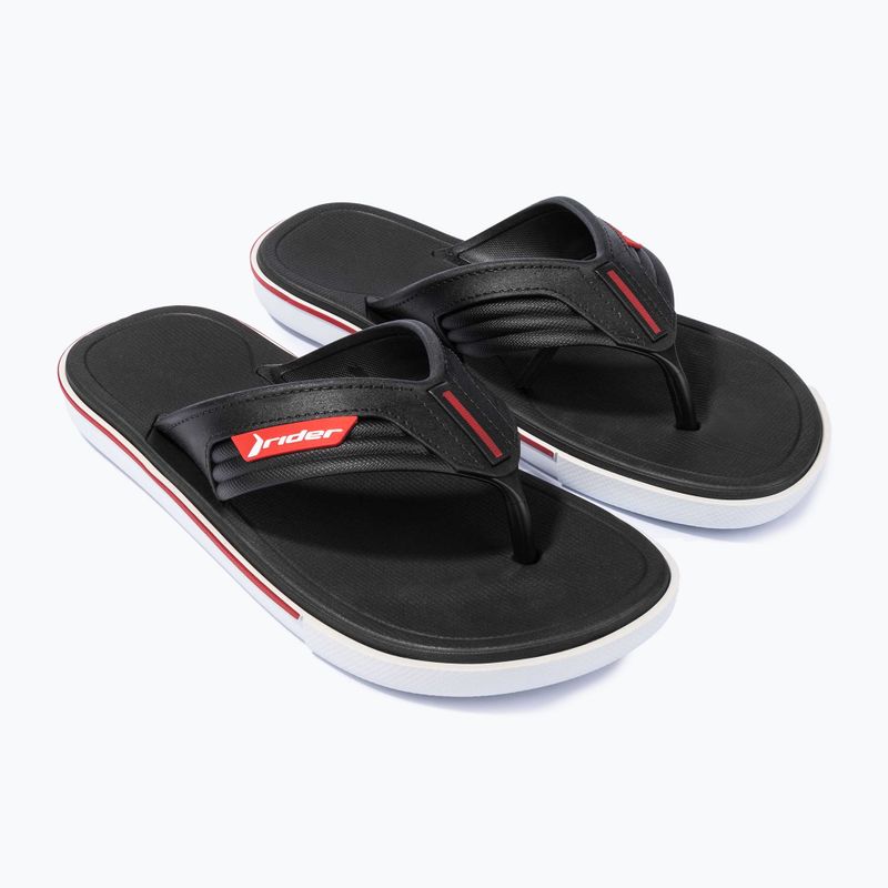 Infradito da uomo RIDER Spin Thong Ad bianco/nero 10