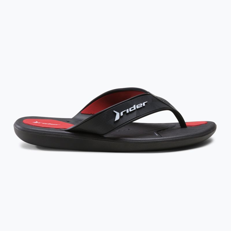 Infradito da uomo RIDER R Line Plus II nero/rosso 2