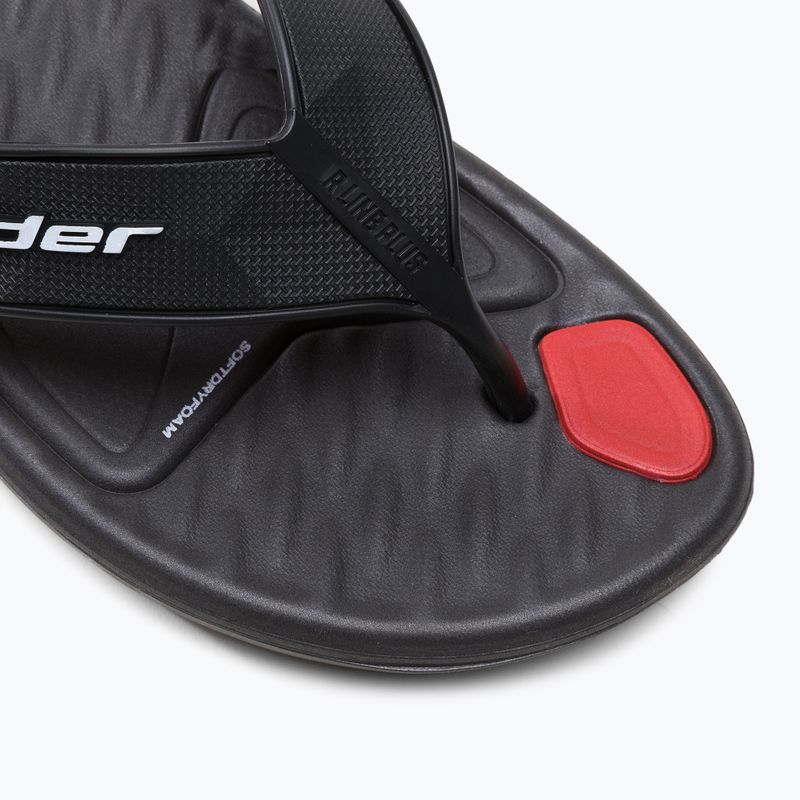 Infradito da uomo RIDER R Line Plus II nero/rosso 7
