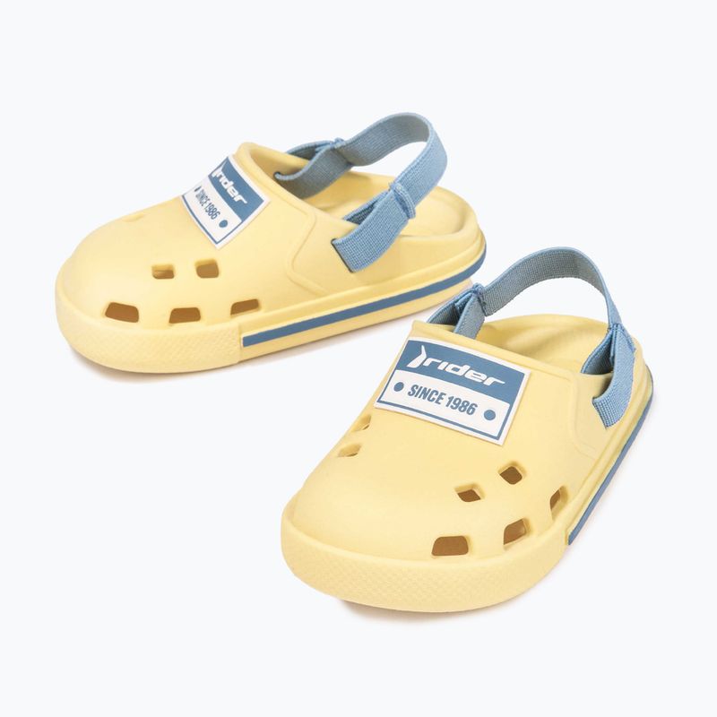 RIDER Drip Babuch Ki sandali per bambini giallo/blu 10