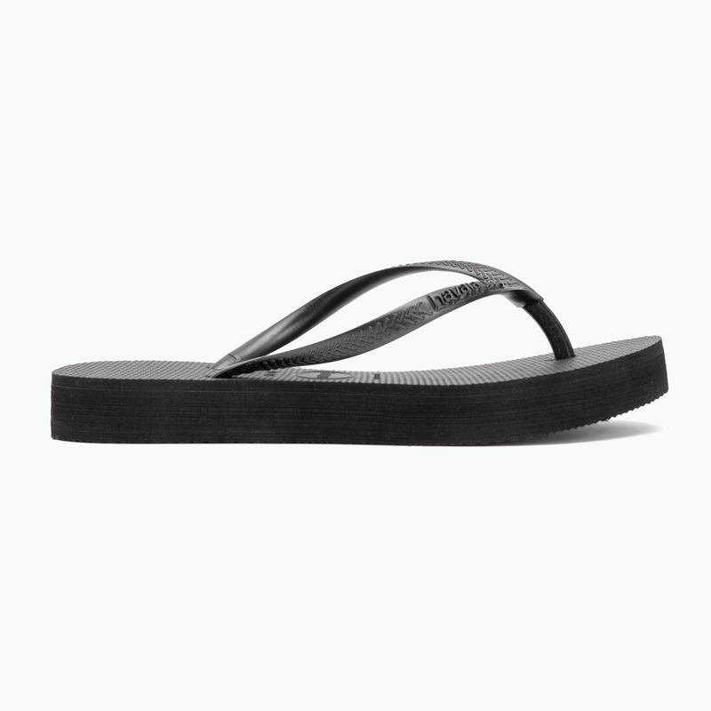 Infradito Havaianas Slim Platform donna nero 2