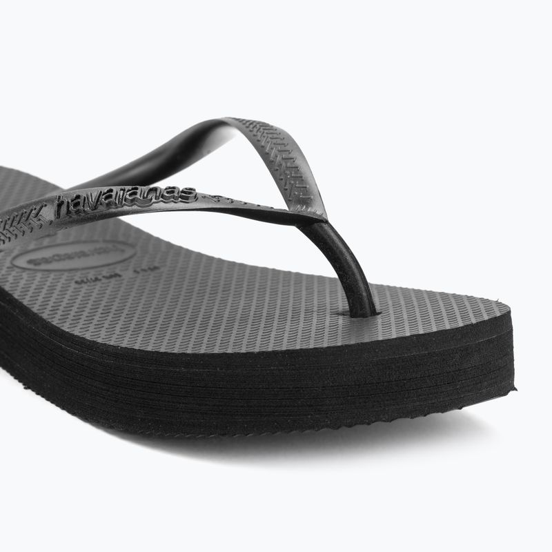 Infradito Havaianas Slim Platform donna nero 7
