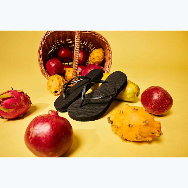 Infradito Havaianas Slim Platform donna nero 7