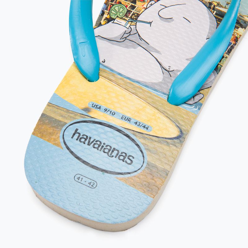 Infradito Havaianas Top Street da uomo bianco/blu 9