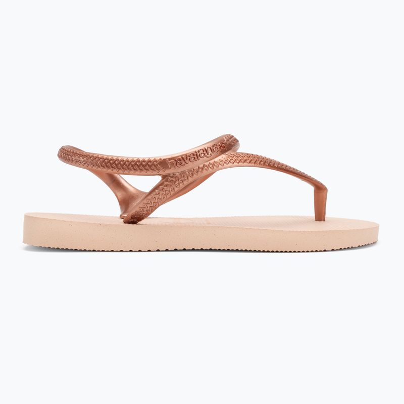 Sandali Havaianas Flash Urban da donna, rosa e oro, arrossiti. 2