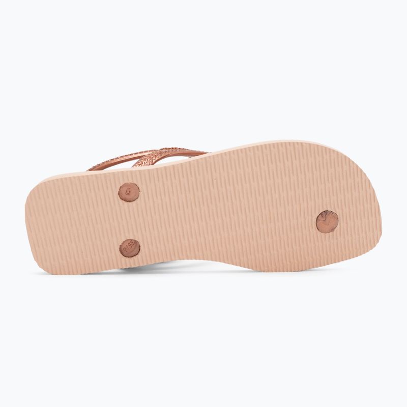 Sandali Havaianas Flash Urban da donna, rosa e oro, arrossiti. 4