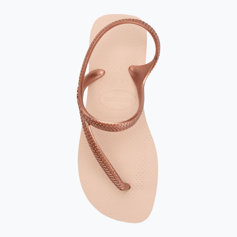Sandali Havaianas Flash Urban da donna, rosa e oro, arrossiti. 5