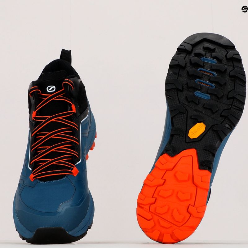 Scarponi da trekking da uomo SCARPA Rapid Mid GTX blu cosmico/arancio 19