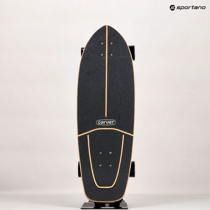 Surfskate skateboard Carver C7 Raw 31" Resina 2022 Completo blu e bianco C1013011135 16