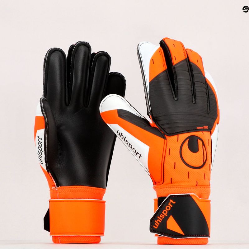 Guanti da portiere uhlsport Soft Resist+ arancio neon/bianco/nero 9