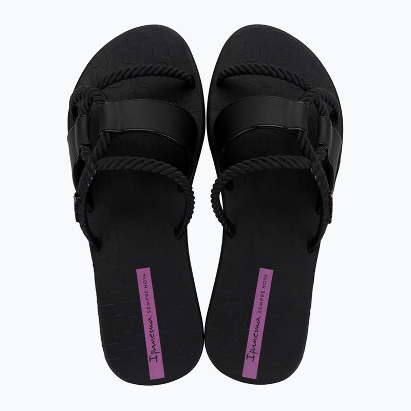 Infradito Ipanema Diversa Slide nero/lilla da donna 2