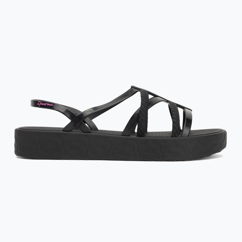Sandali Ipanema Diversa Flatform donna nero/nero/lilla 2