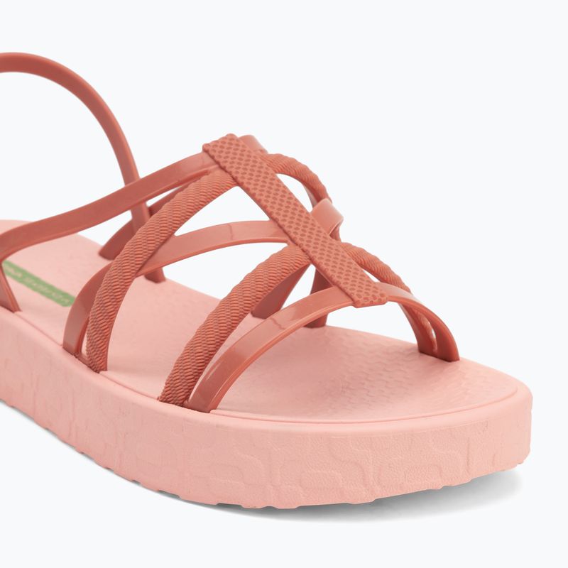 Sandali Ipanema Diversa Flatform donna rosa chiaro/rosa/verde 7