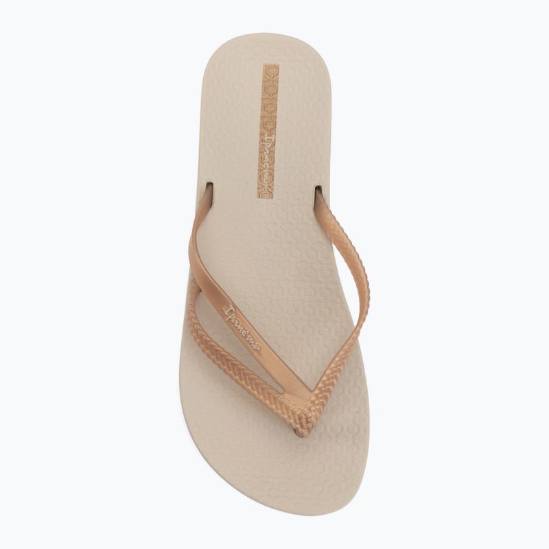 Infradito da donna Ipanema Bossa Soft V beige/gold 5